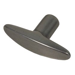 Knob, T-Handle, 1/4-20, Clear
