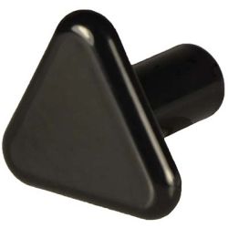 Knob, Triangle, Black