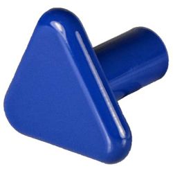 Knob, Triangle, Blue