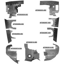Engine Baffle Kit, Bare, Black Seals