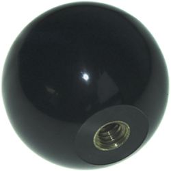 Knob, Ball, Black