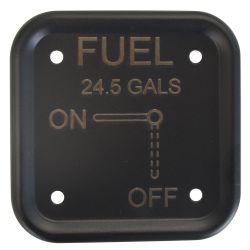 Plate, Fuel Indicator, 24.5 Gal