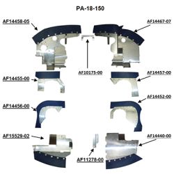 Engine Baffle Kit, Bare, Blue Seals