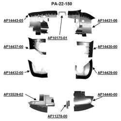 Engine Baffle Kit, Bare, Blue Seals